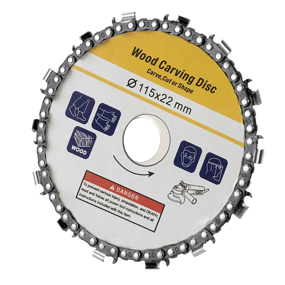 

115mm 14 Tooth Stainless Steel Grinding Machine Woodworking Disc Grooving Machine Chains Disc Wood Carving Cutting Shaping Disc