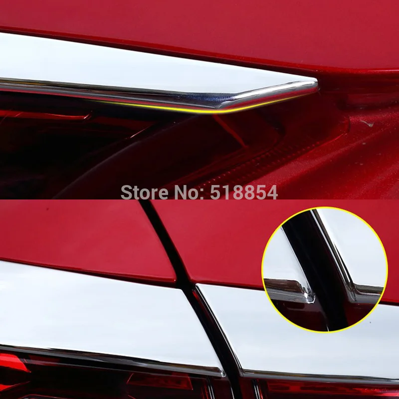 Подходит для 2014 2015 2016 MAZDA 3 SEDAN хромированная задняя фара крышка отделка бровей