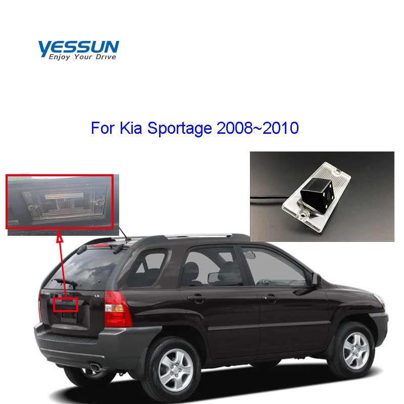 Автомобильная задняя камера Yessun для Kia Sportage 2008 2009 2010 номерного знака автомобиля/CCD