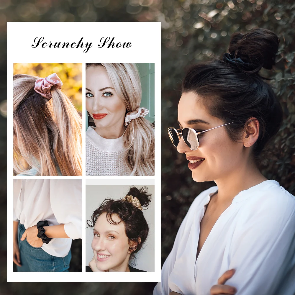 Набор шелковых резинок LILYSILK 100% из чистого шелка 5 упаковок оптом маленькая