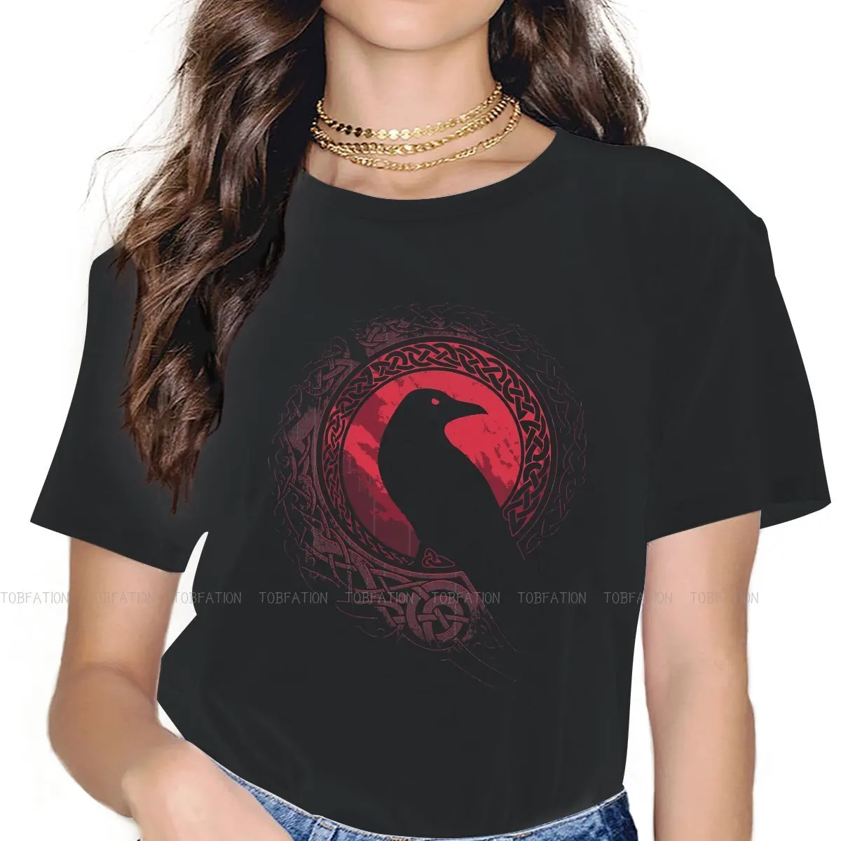 

EDDA O Neck TShirt Vikings Ragnar Lagertha Erl Siggy Historical Fiction Basic T Shirt Woman's Clothes Fashion Big Sale