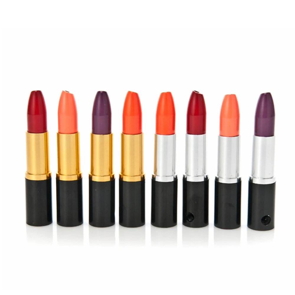 Металлические трубки для курения в форме губной помады 50 шт. аксессуары трав