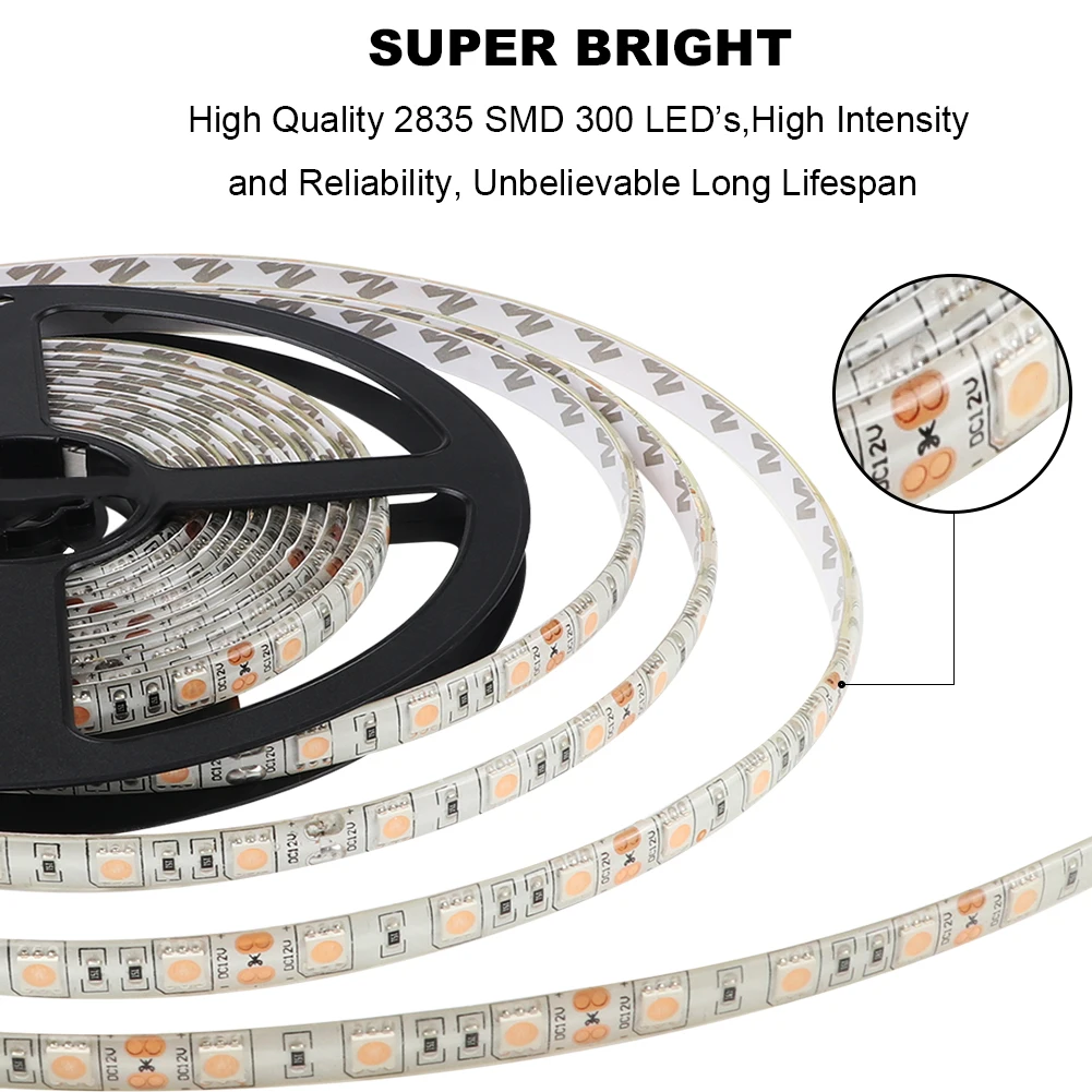 

Home Wedding Portable Party 60LED Purple Color IP65 Waterproof Christmas DIY Decoration DC 12V Light Strip