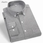 2021 новые мужские рубашки с длинным рукавом 60% хлопок Оксфорд рубашка в полоску повседневные тканевые Туфли деловой мужской четыре сезона сплошной подошвой-вниз SH044