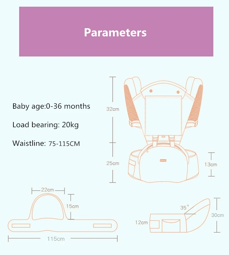 Portabeb&eacute;s transpirable de viaje para beb&eacute;, portabeb&eacute;s frontal, canguro, eslinga para beb&eacute; de 0 a 30 meses-1