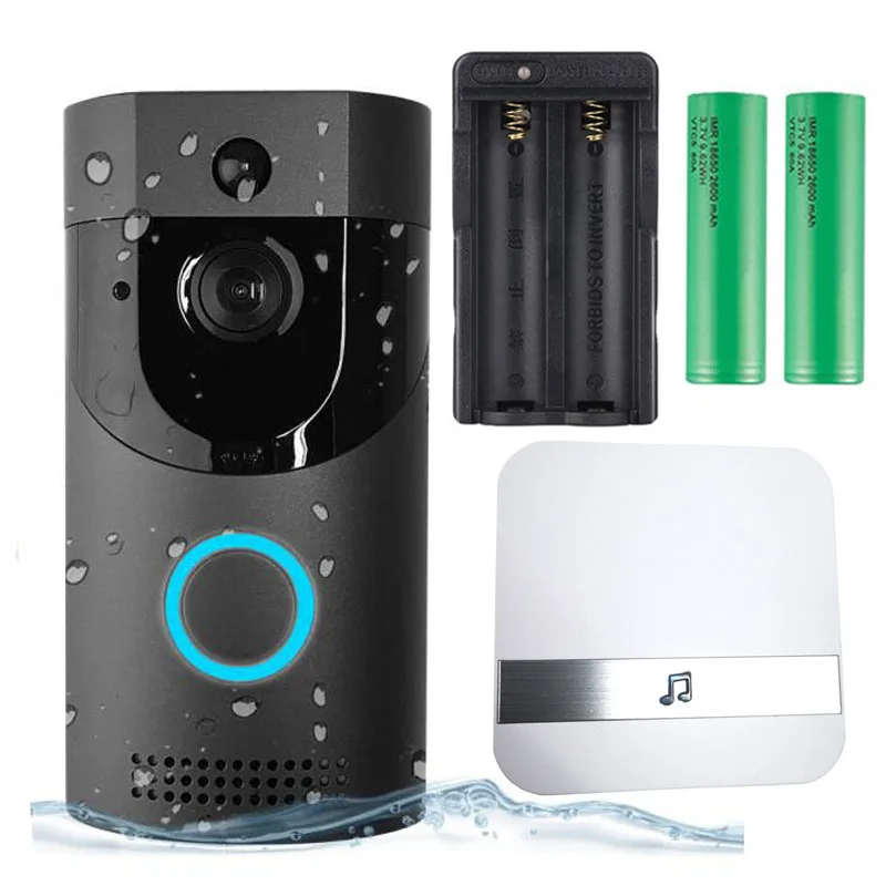 B30 720p wifi дверной звонок Водонепроницаемый умный видео дверной звонок wifi телефон пульт дистанционного управления беспроводной домофон PIR ИК камера ночного видения