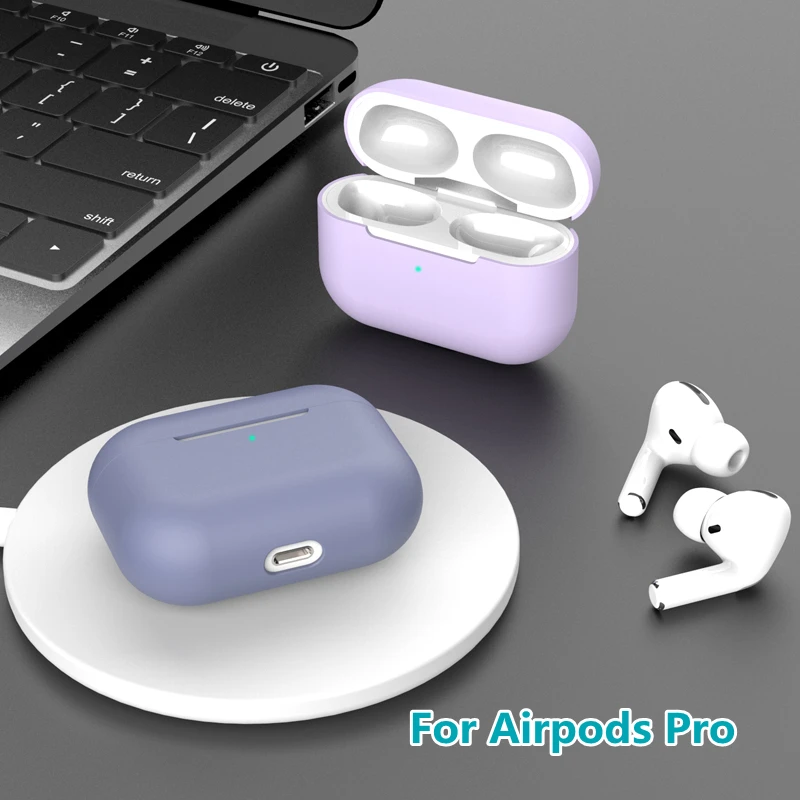 

Covers For Airpods Case Soft Liquid Split Silicone Case Bluetooth Headset Air Pods Pro Earphone Accessories AirPod Funds Cover