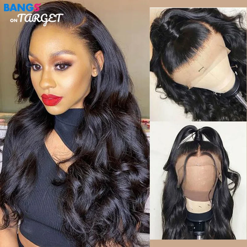 

Brazilian Body Wave 13x4 13x6 Lace Frontal Wig 150% Density Pre-plucked With Baby Hair Hd Transparent Lace Front Wig Remy Virgin