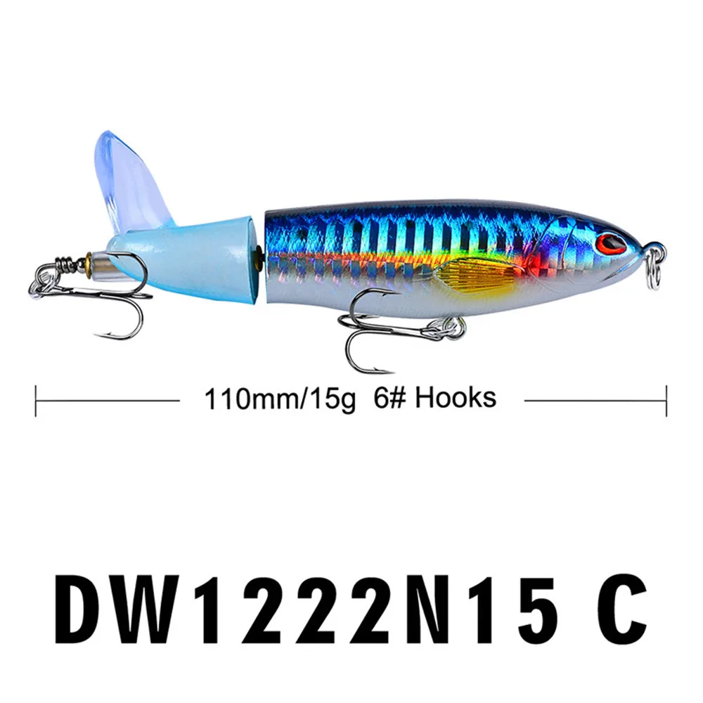 Whopper Поппер 11 см Topwater рыболовная приманка искусственная Жесткий плюппер мягкий