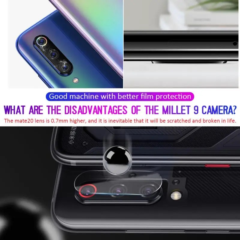 2 шт./компл. защитное кольцо из закаленного стекла для камеры Xiaomi 9 SE Redmi Note