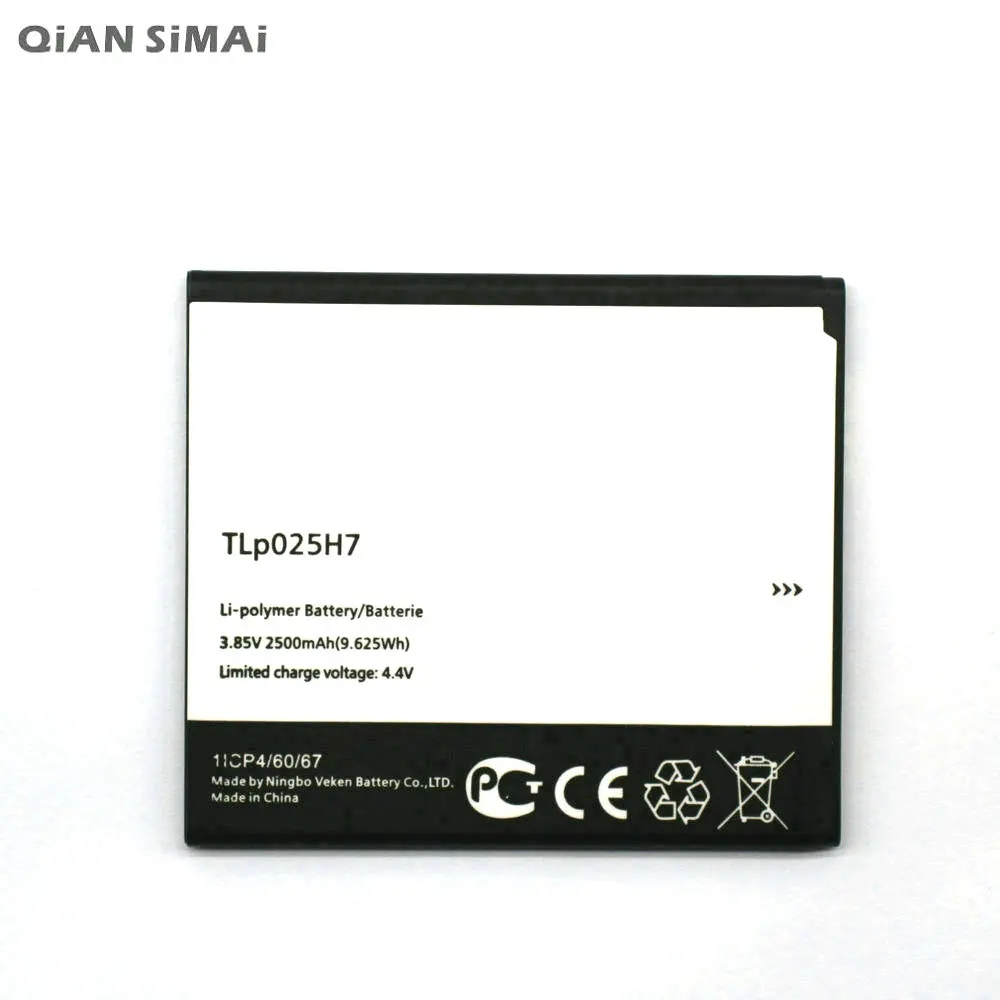 QiAN SiMAi высокое качество TLP025H7 TLP025H1 2500 мАч батарея для ALCATEL One touch TLp025H7|battery for alcatel|battery