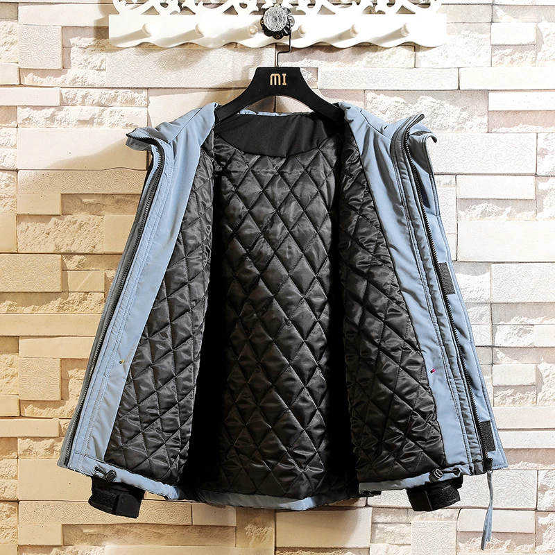 Workwear Cotton Coat Men's Autumn and Winter Thickening Jacket Trendy Loose Cotton Coat Japanese Fashion Brand plus Size Cotton