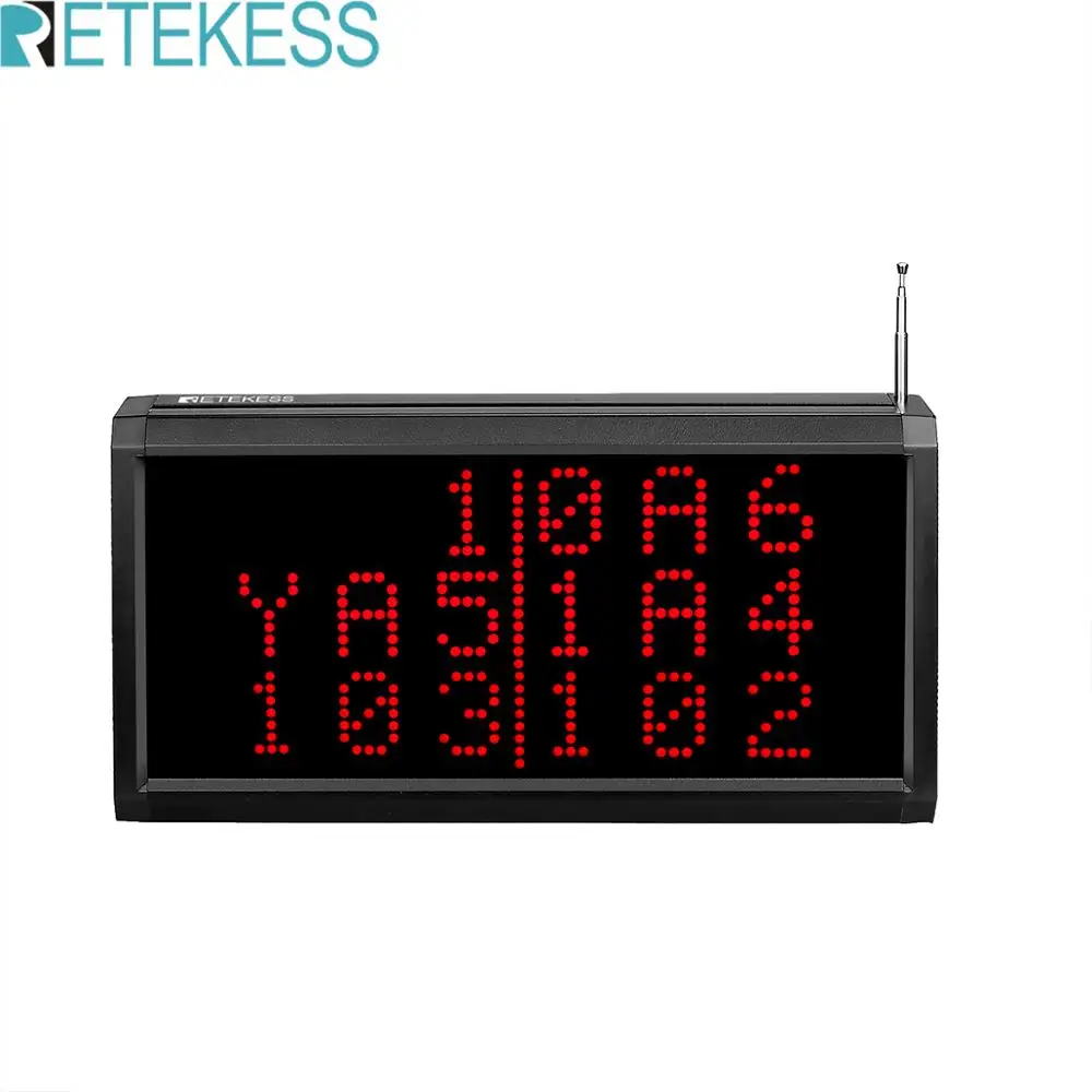 RETEKESS TD124 беспроводной приемник вызова дисплей хост ресторан пейджер система