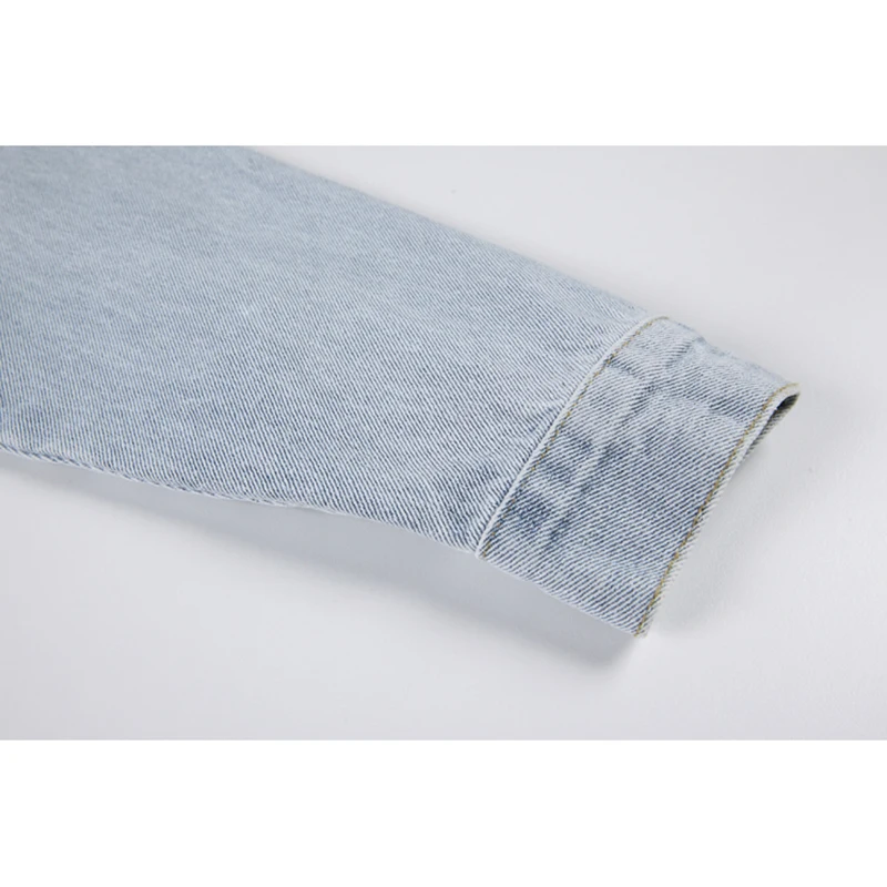 

Jean Jacket Women Denim Coat Retro Hollow Out Loose 2021 New Outer Female Vintage High Street Fashion Harajuku Cardigan Outwear