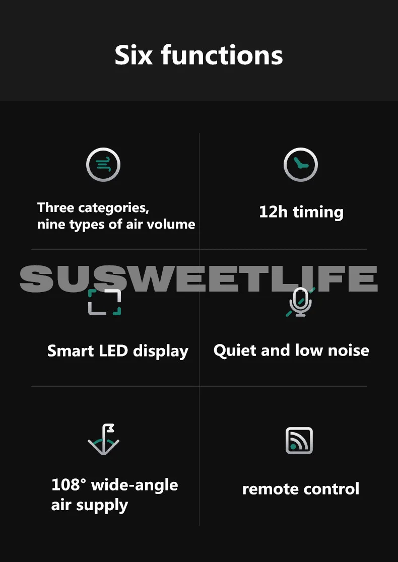Башенный вентилятор для дома вертикальный бесшумный Электрический с