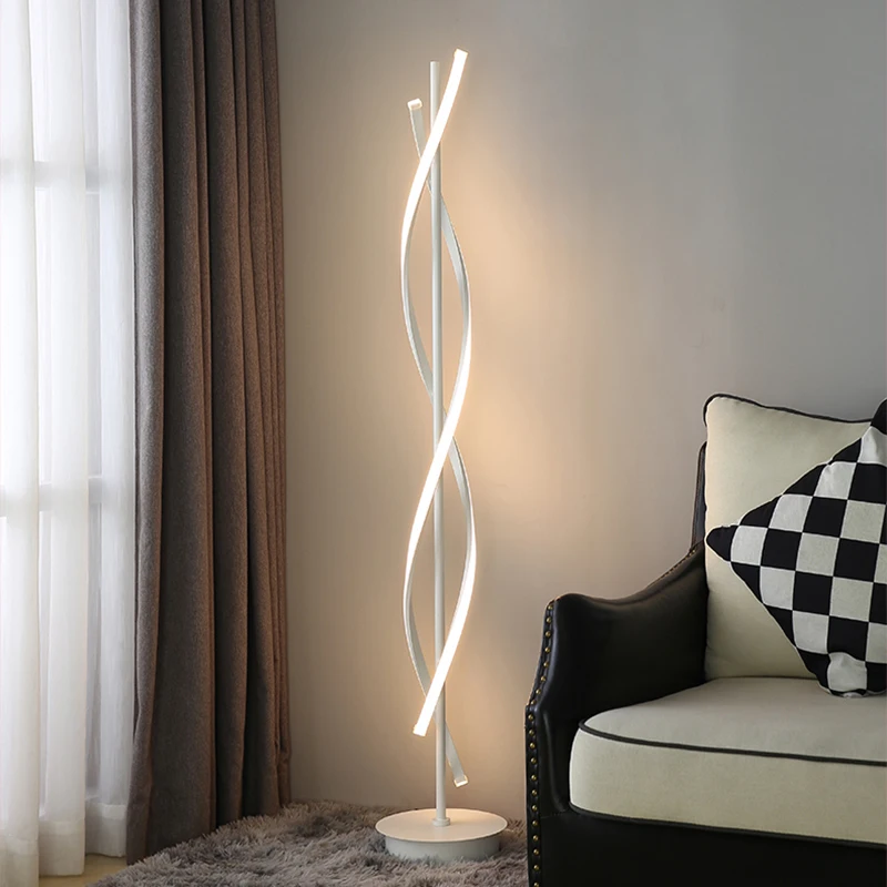 

Led Minimalistische Vloerlamp Strip Eenvoudige Nordic Woonkamer Sofa Hoek Verticale Tafellamp Ins Wind Slaapkamer Sfeer Lamp