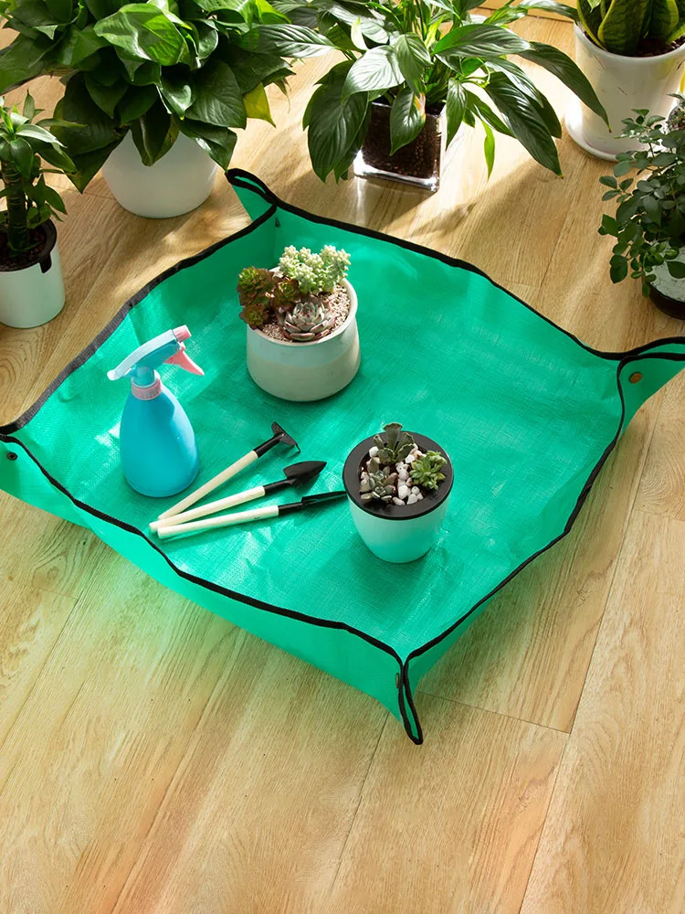 

50/68/75/100CM Planting Mat Gardening Pad Reusable Plant Flower Transplanting Land Mats Lock Waterproof Anti Dirty Foldable Pads