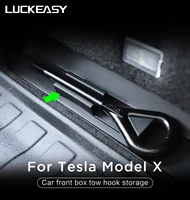 luckeasy front trunk storage organization for tesla model x 2017 2021 car front box tow hook storage 1pcsset
