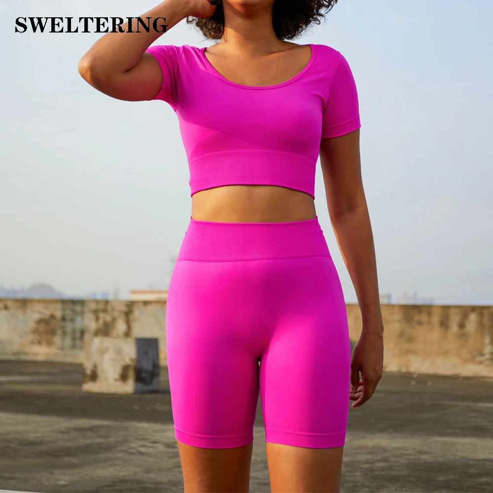 

Женские Бесшовные комплекты для йоги 2 шт./компл. спортивные костюмы для фитнеса одежда для тренажерного зала дышащий бюстгальтер женские л...