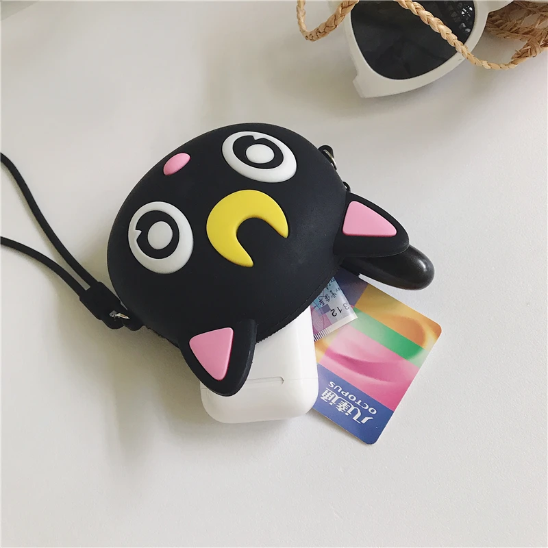 Оригинальный кошелек Q ся для монет Kawaii Dib Женский девушек силиконовая сумка
