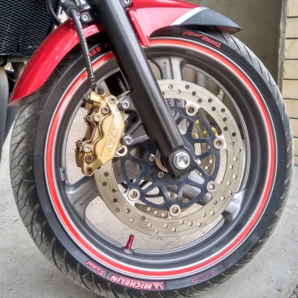 Стайлинг мотоцикла Ступица колеса шины Светоотражающая наклейка на машину