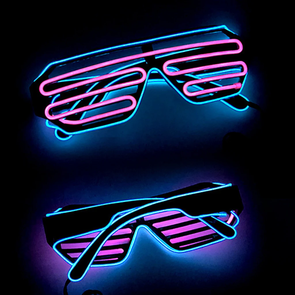 Светодиодный Блеск Очки для вечерние Светильник Оттенки мигающий очки