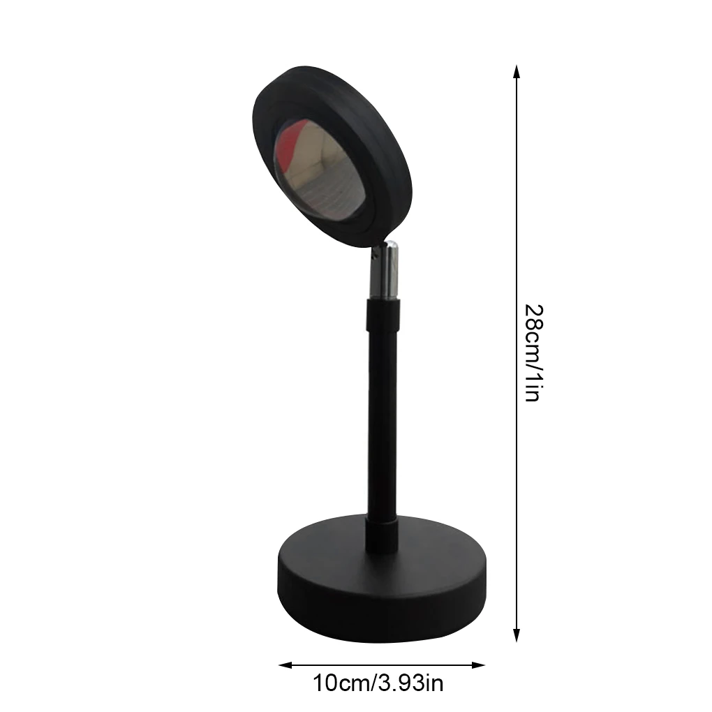 

USB Rainbow Sunset Red Projector Led Night Light Sun Projection Desk Lamp for Bedroom Bar Coffee Store Wall Decoration Lighting