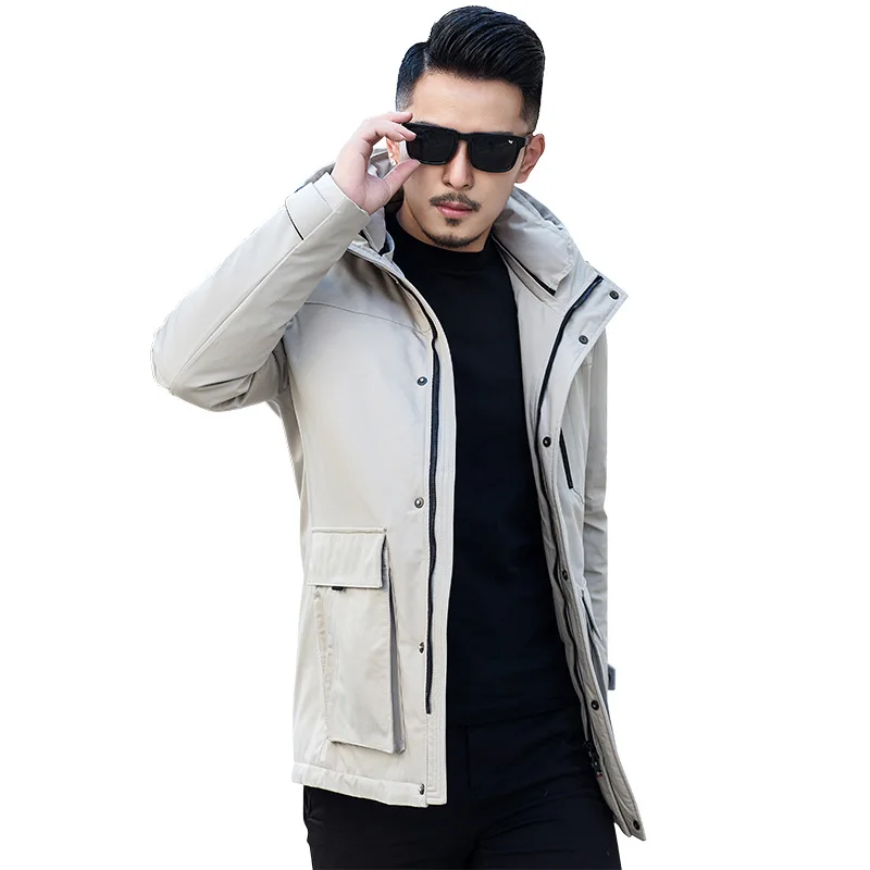 

White 2020 Duck Down Jacket Men Korean Short Winter Coat Men Puffer Jacket Men Down Coat Warm Parka Abrigo