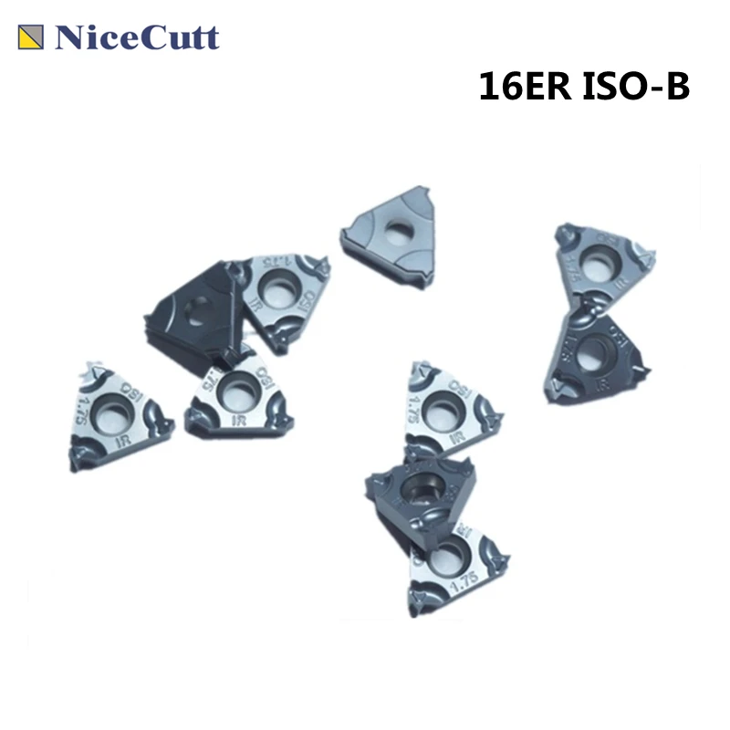 NiceCutt 16ER ISO B резьбы режущая пластина для токарной обработки Вольфрам карбида