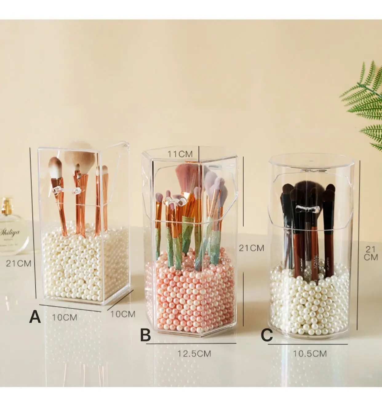 Прозрачный акриловый чехол с откидной крышкой пылезащитный коврик для кистей