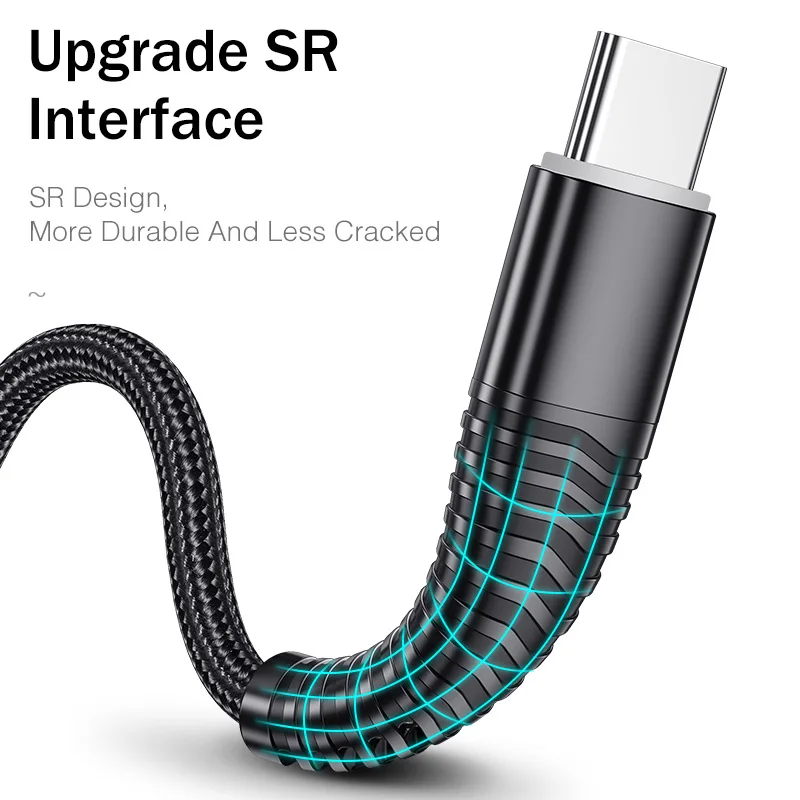 YKZ по 3 предмета в комплекте USB Type C Usb кабель для передачи данных с функцией быстрой