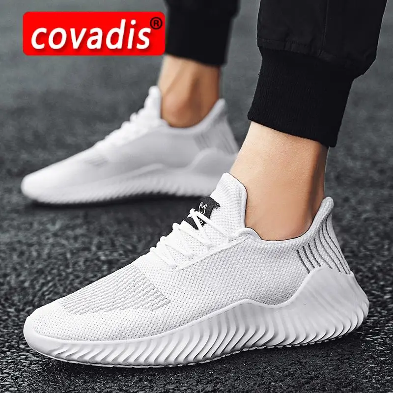 

Кроссовки мужские сетчатые, светильник шащие легкие, Повседневная летняя обувь, однотонные, для прогулок, черные