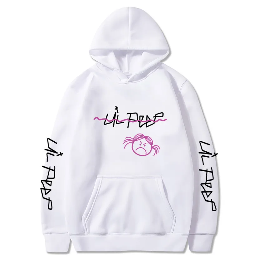 Lil Peep/толстовки с капюшоном Love lil. peep, мужские свитшоты, пуловер с капюшоном, свитшоты для мужчин/женщин, sudaderas cry, Детская уличная толстовка с капюшоном для мужчин - Цвет: White 69