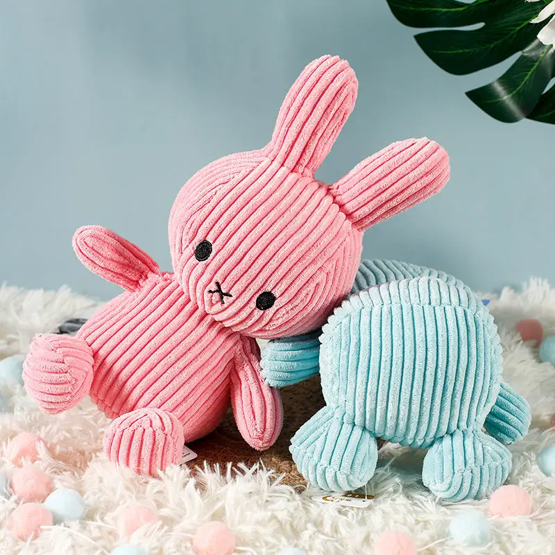 Kawaii симпатичная Милая полосатая тканевая Кукла Кролик игрушка девочка