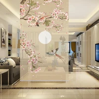 chinese hanging screen home decoration cut curtains simple living room birds and flowers