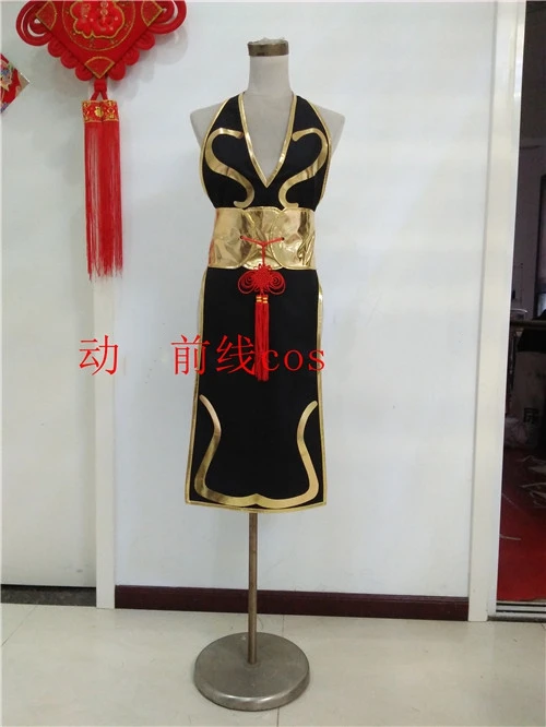 2019 Game Chun Li Black Dress Cosplay Costume Halloween Costumes for Women Adult |
