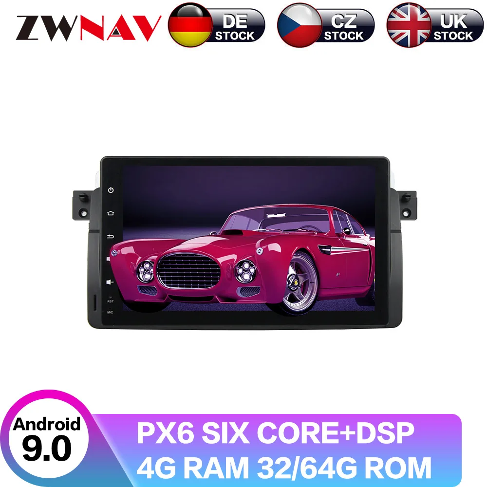 

Android 9 With DSP For BMW E46 Car radio video player Multimedia GPS navigation accessories Sed