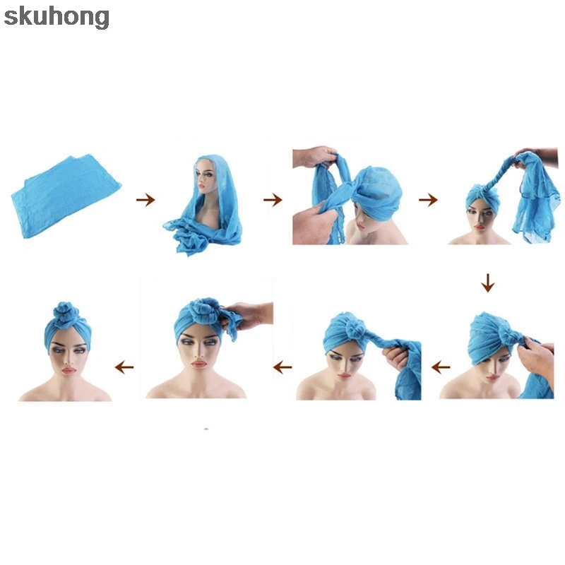 

Indian Arab Wrap Women Head Scarf Turban Caps Trendy Printed Hijab Bonnet Bohemian Ethnic Inner Hijabs For Cap Muslim Headdress