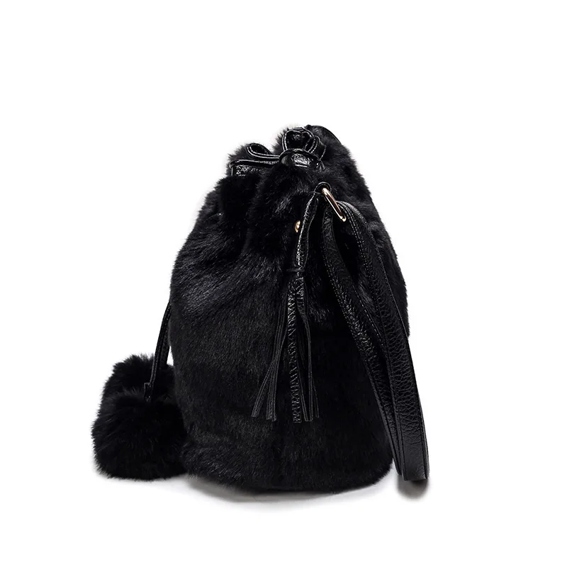 Новинка 2021, пушистые сумки, Корейская версия дикой моды, сумка-мешок с леопардовым принтом, женская сумка-мессенджер через плечо от AliExpress WW