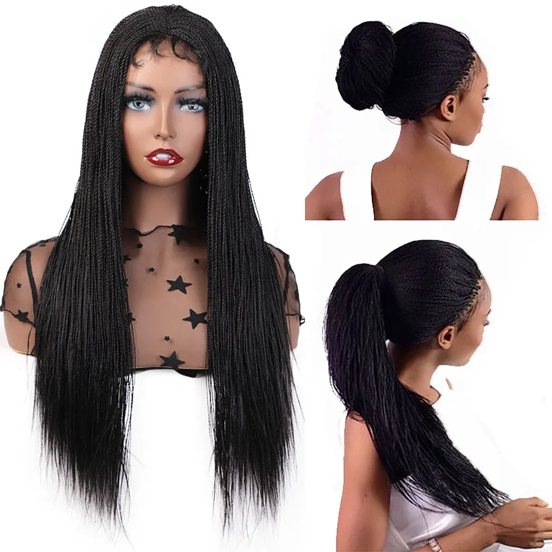 Elegant MUSES Синтетические прямые Сенегальские накрученные волосы косы парик Синтетические волосы на кружеве парик для Для женщин крючком завивка, плетение волос темно-бордовый
