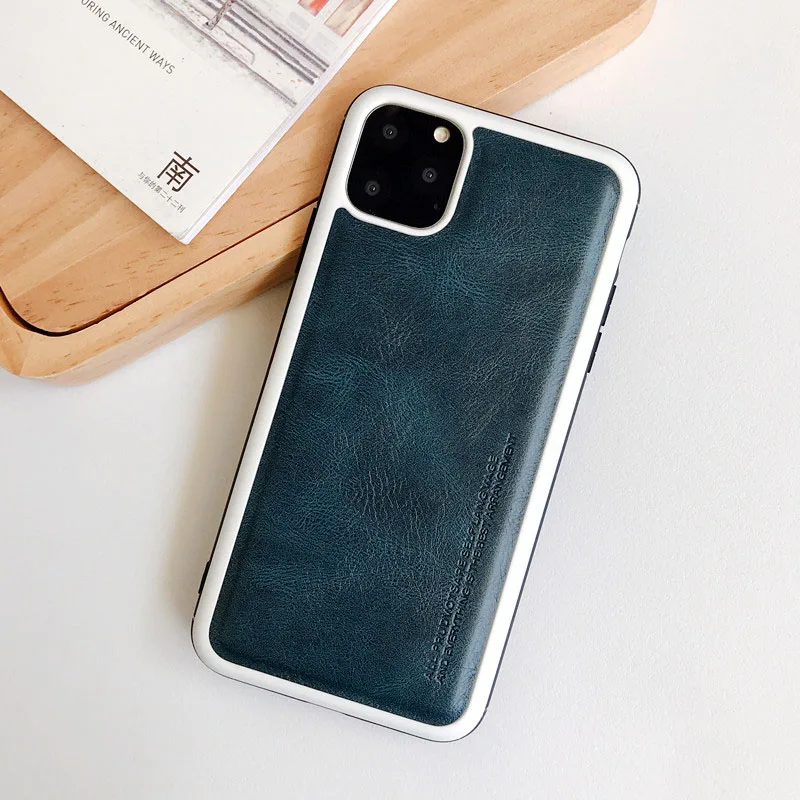 Кожаный Мягкий ТПУ силиконовый чехол Suntaiho для iPhone 11 Pro Max Ультратонкий телефона