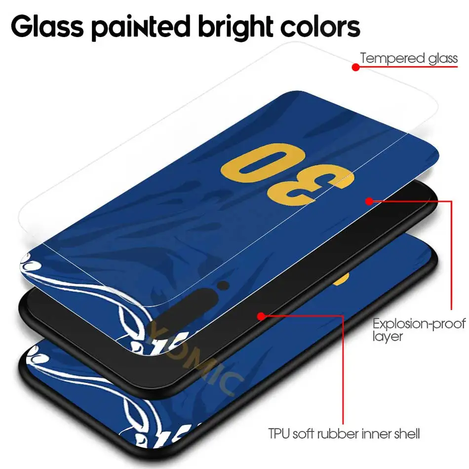 

Basketball 24 23 Number Case for Xiaomi Redmi Note 9S 8 9 8T K20 7 9C Mi Poco X3 NFC 10T Pro 10 Lite 5G Tempered Glass Cover