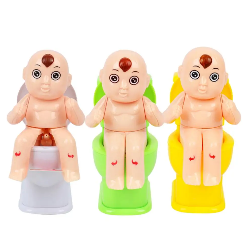 

Children's Tricky Toys Humanoid Doll Toilet Funny Squirt Joke Toy Toilet Pee Funny Toy Boy Water Spray Trick Funny Gag Toy