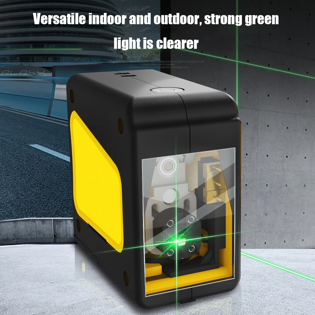 

Portable 2 Lines Laser Level Self Leveling Red Green Beam Line High Precision Laser Leveler Cross Lines Horizontal Vertical Leve
