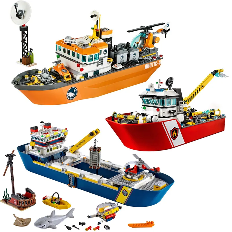 Новая серия город строительный корабль брикет блоки LG игрушки сделай сам детские