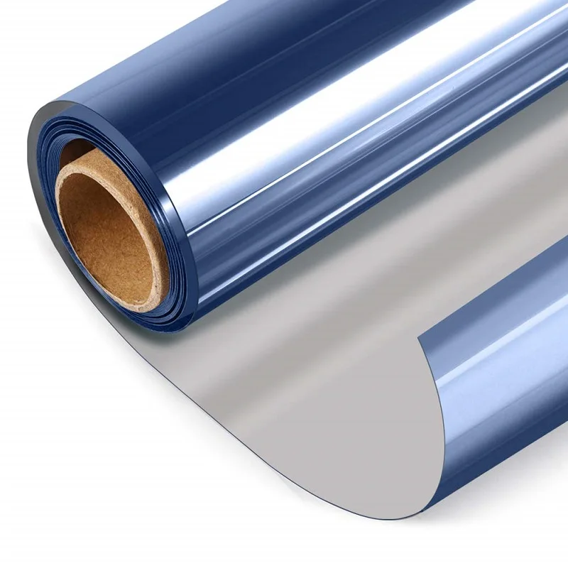 7 м Длина Темно-Синий Серебряный термоконтроль стеклянная пленка самоклеящаяся