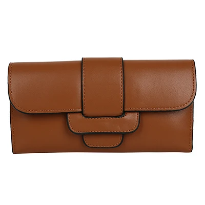 Brown Модный женский кошелек, кошелек, держатель для карт, женский клатч, Длинный кошелек, много карт, роскошный дизайн, женские кошельки для монет - Цвет: Brown