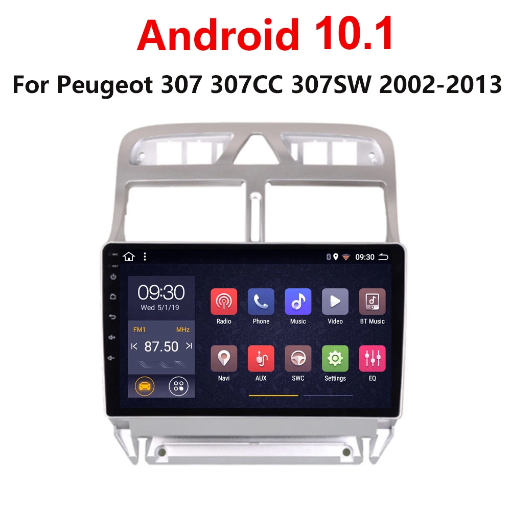 

Автомагнитола на Android 10,1 с gps-навигацией для Peugeot 307 307CC 307SW 2002-2013