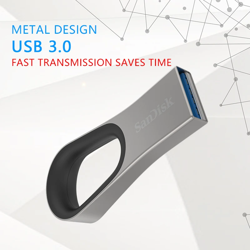 USB флеш накопитель SanDisk CZ93 128 ГБ 64 3 0 металлическая карта памяти 130 МБ/с./с|USB