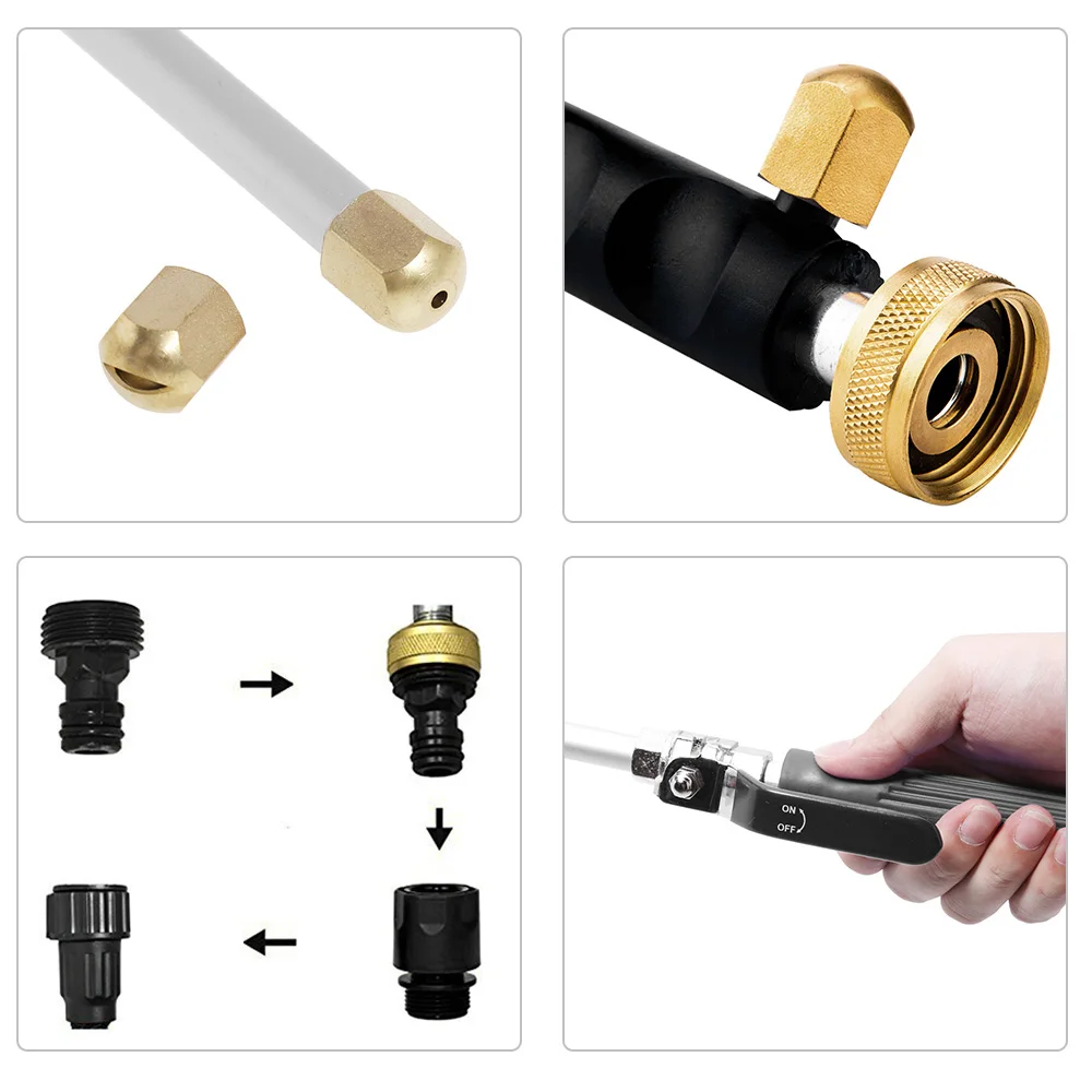 Поливочный распылитель воды мощный пистолет-распылитель для орошения и мытья